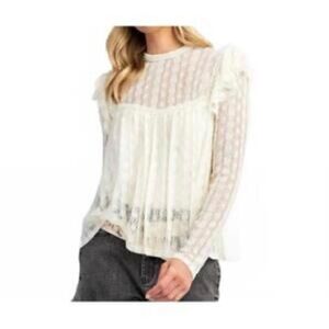 Easel Lace Blouse - Cream